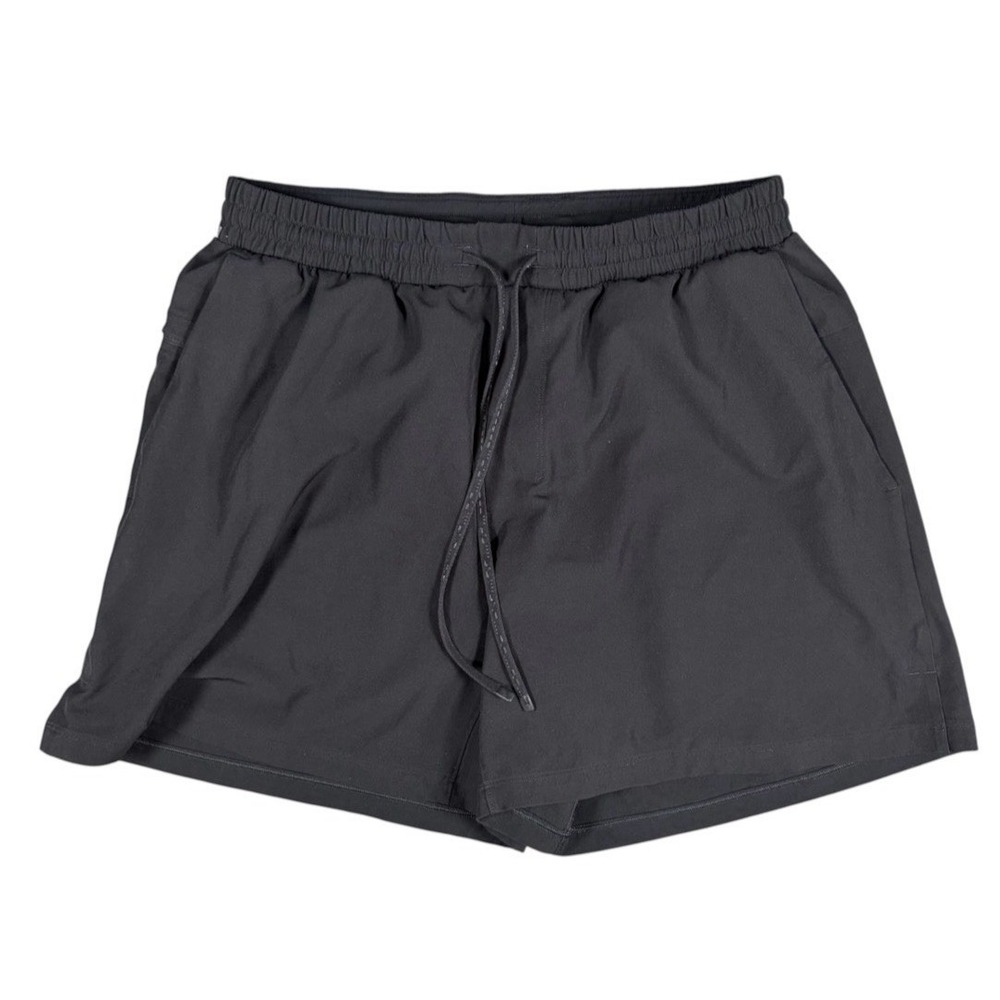 Lululemon Pool Shorts 5" Swim Trunks Lined Mens Sz M Black LM7AWXS